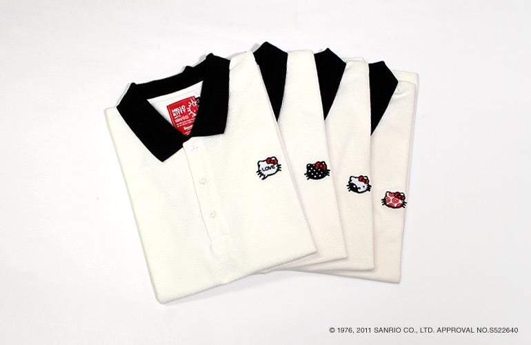 HELLO KITTY MEETS muta　Panda polo shirt